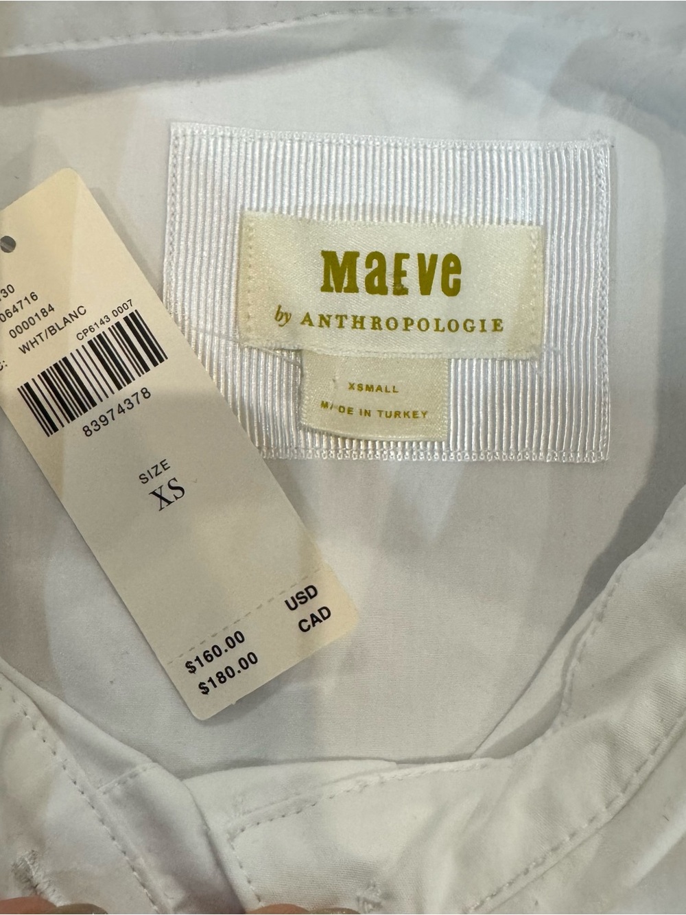 Anthropologie White Sleeveless Button-Front High-Low Dress - Picture 3 of 7